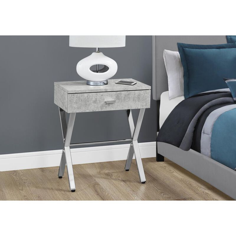 Accent Table, Side, End, Nightstand, Lamp, Storage Drawer, Living Room, Bedroom