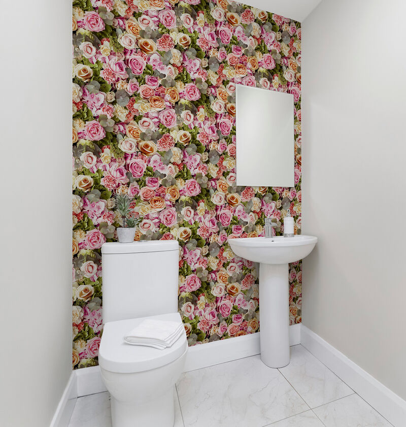 Deirdre Pink Floral Wallpaper image number 2