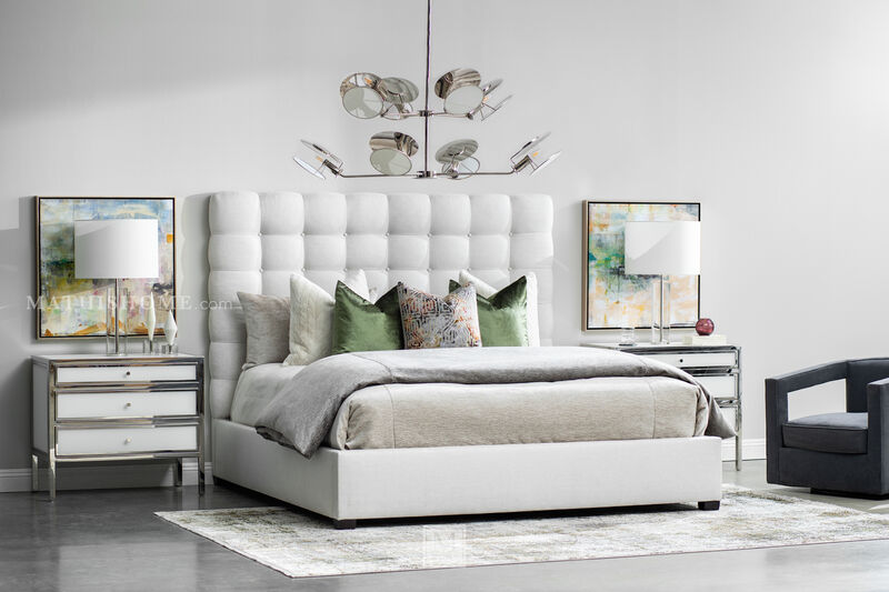 Avery Button-Tufted King Bed