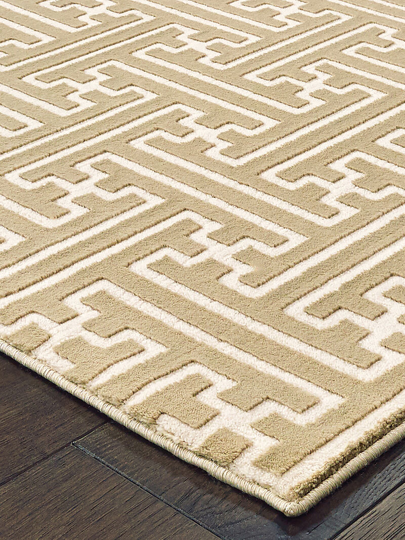 Bowen 5'3" x 7'6" Gold Rug image number 1