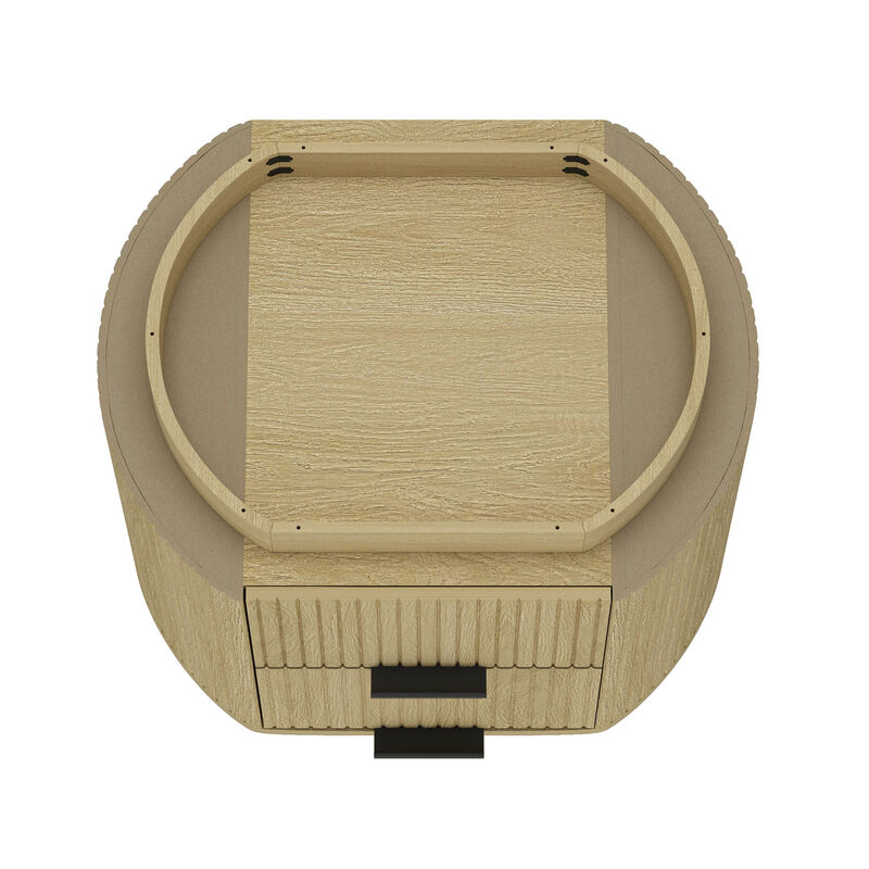 Olivia Nightstands with Black (Set of 2)