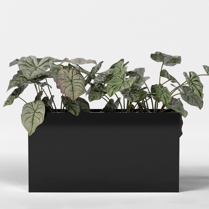 Greenline Fiberglass Leo Extra Large Indoor/Outdoor Rectangle Planter.