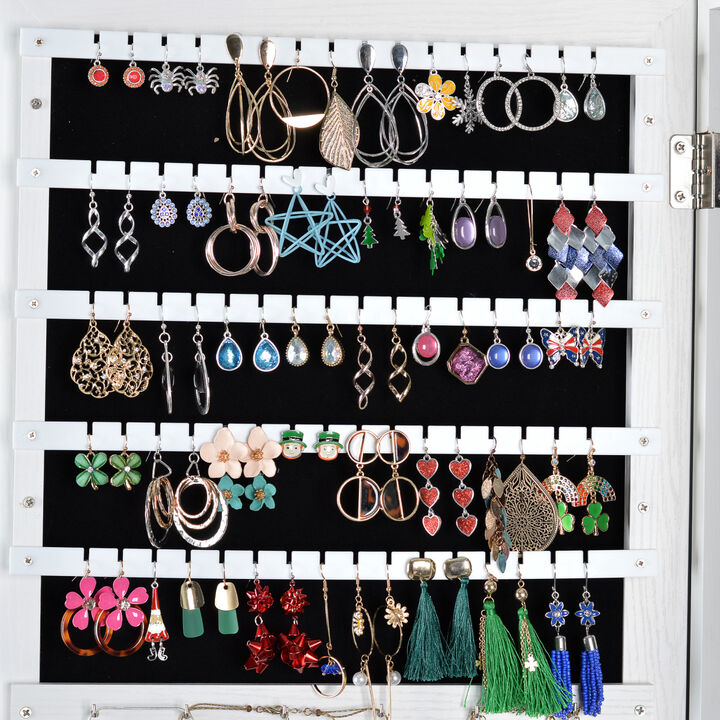Full Length Mirror 360 Swivel Jewelry Cabinet