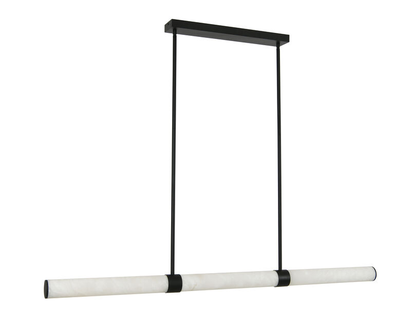 Beacon Lighting Luella Alabaster Linear Pendant Light LED Kitchen Island Pendant image number 4