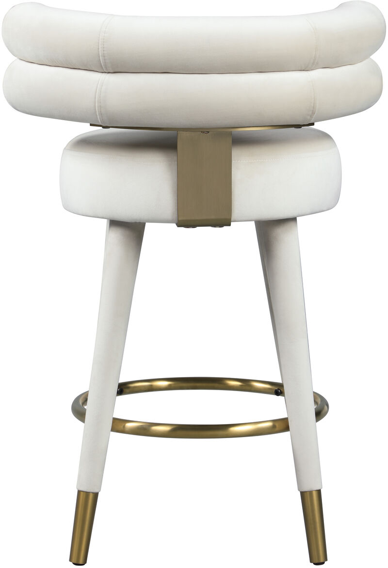 Meridian Furniture Fitzroy Velvet Counter Stool, Set of 2 image number 3