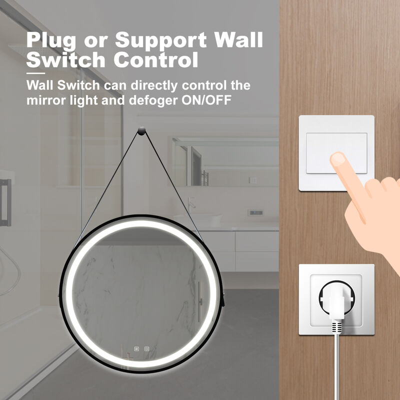ELEMENT ACE 32 Inch Bathroom LED Vanity Mirror with Dimmable Touch Control and Anti-Fog Technology image number 6