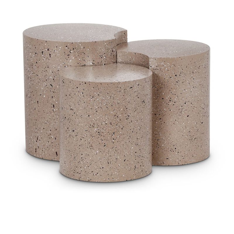 Meridian Furniture Dimple Taupe End Table