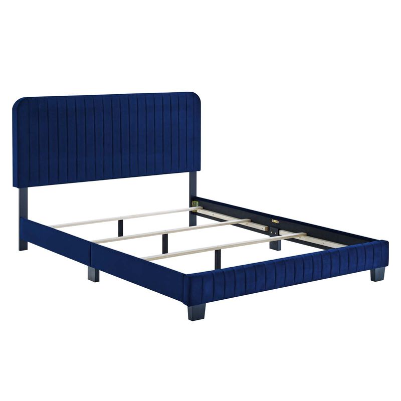 Modway - Celine Channel Tufted Performance Velvet Queen Bed image number 2