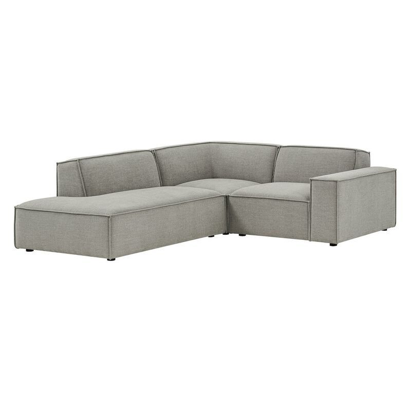 Restore 3-Piece Performance Fabric Upholstered Modular L-Shaped Sectional Sofa image number 0