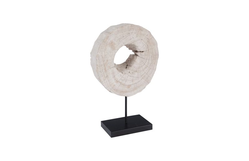 Eroded Wood Circle Sculpture