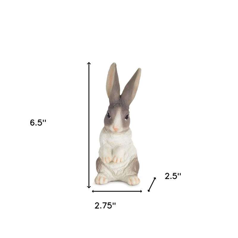 HomeRoots Set of Six Polyresin Rabbit Figurine image number 4