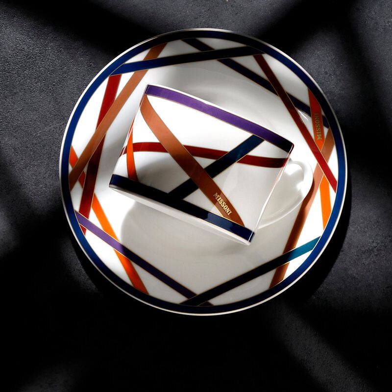 Dinner Plates NASTRI MULTICOLOR Set of 2, diam. 10.83" image number 2