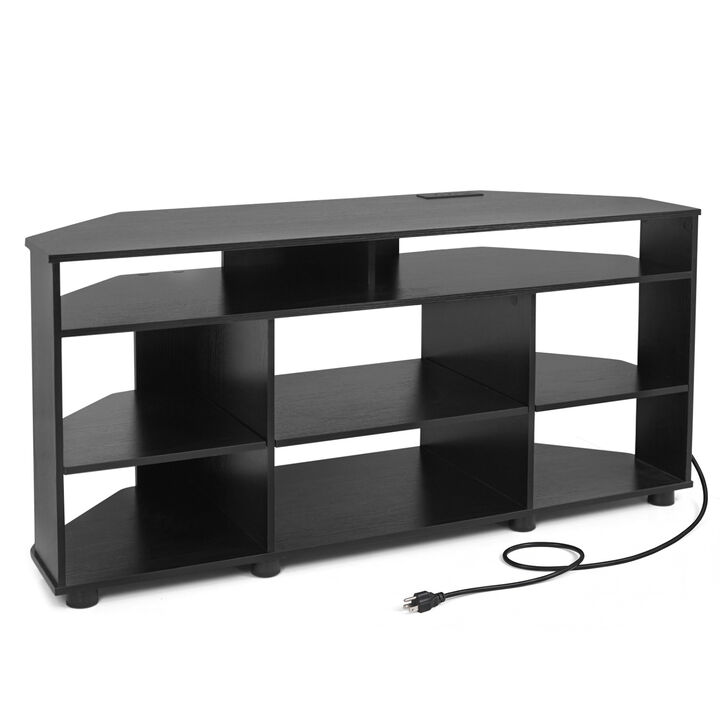 Corner TV Stand Entertainment Center for Living Room Storage