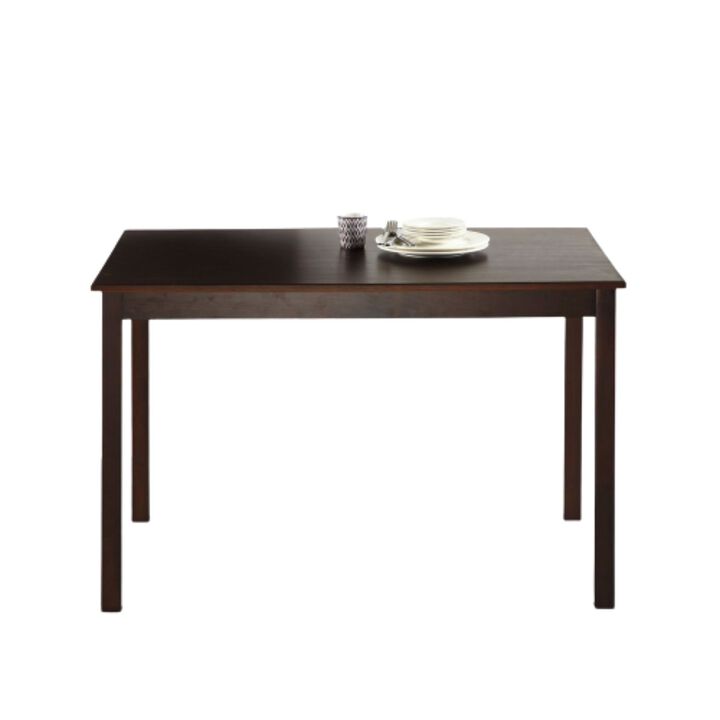 Hivvago Classic 45 x 28 inch Wooden Dining Table in Espresso Finish