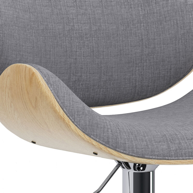 Marana Bentwood Adjustable Swivel Bar Stool