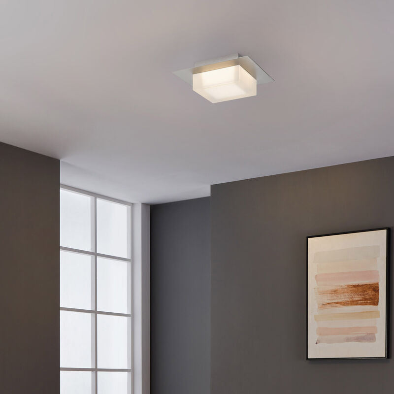 Foursquare 8 inch SS LED Flush Mount image number 8