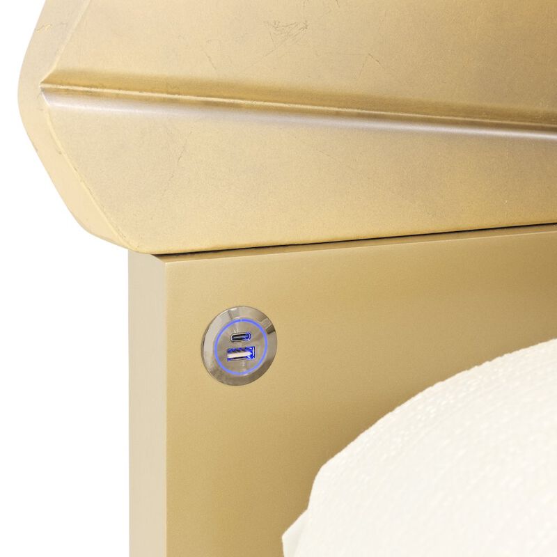 Fantosini King Fan Bed - Gold Leaf image number 3