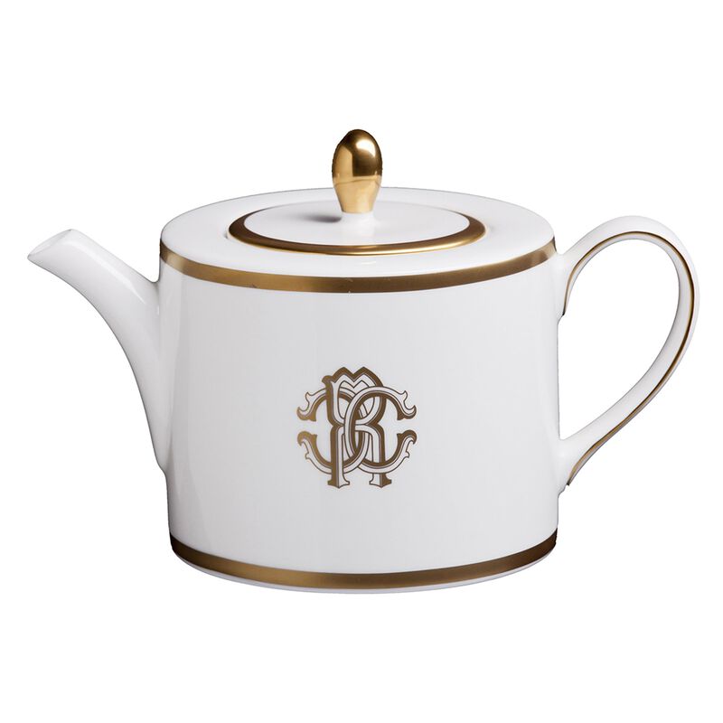 Tea Pot or Coffee Pot SILK  Gold diam. 4.75", H 4.5" image number 0