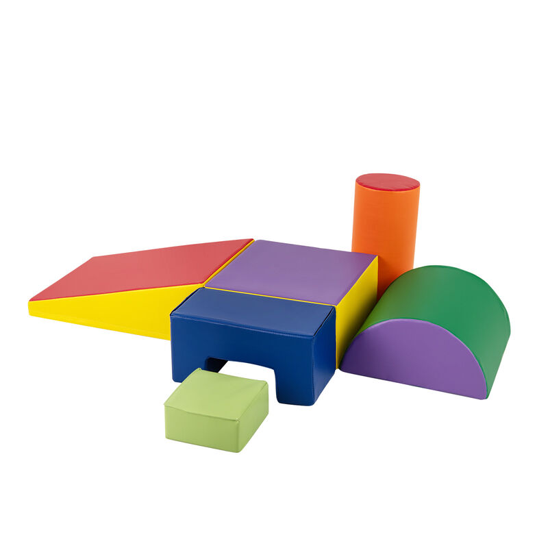 6-Piece Modular Foam Climbing Play Blocks for Toddlers &ndash; Indoor Activity Set