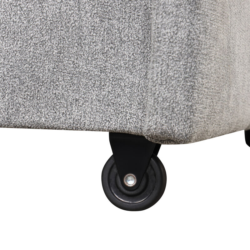 Merax Upholstery Sectional Sleeper Sofa with Storage