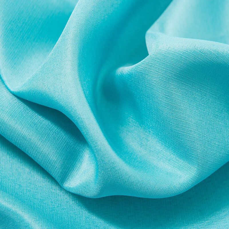 Olivia Gray Gilbert Solid Single Grommet Curtain Panel Pair - 54x84", Turquoise