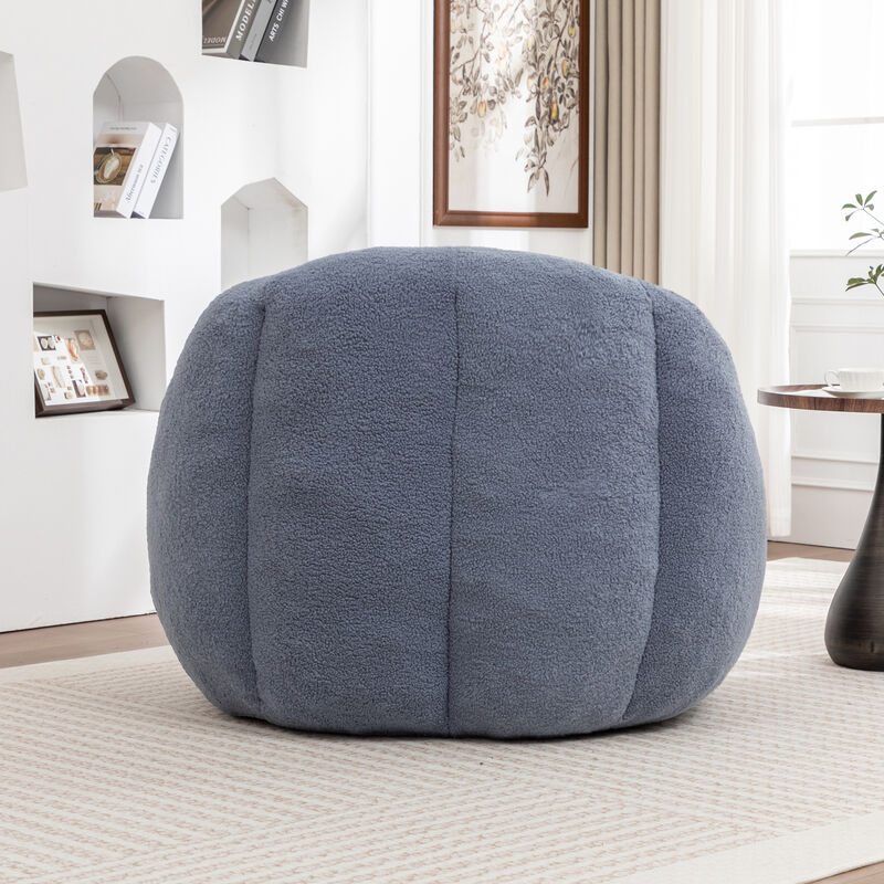 GOODSILO Plush Comfort Bean Bag Chair with Memory Foam Filling - Ergonomic Lounge Sofa for Ultimate Relaxation image number 7