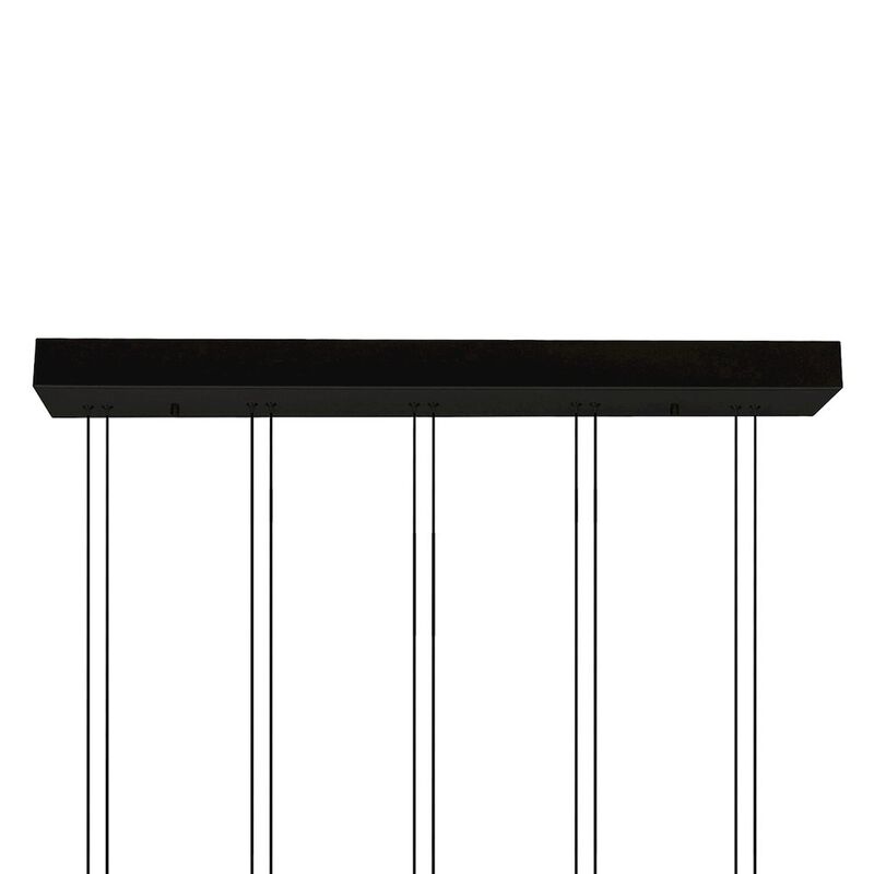 CWI Lighting Hoops 5 Light LED Chandelier With Black Finish