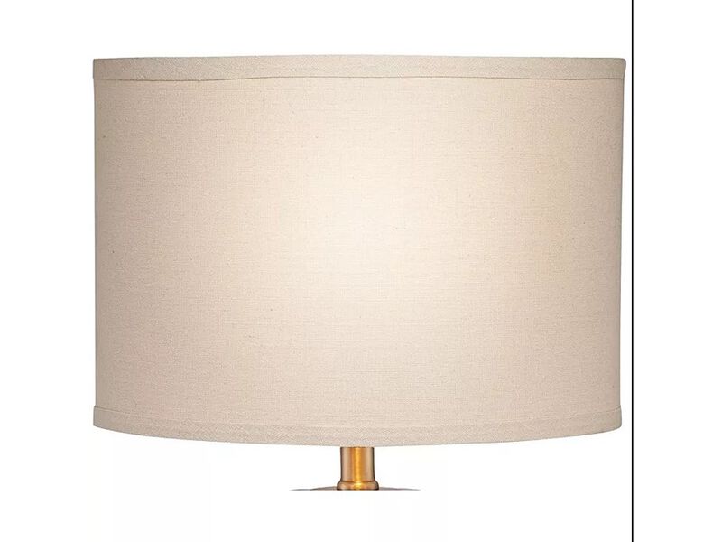 360 Lighting Margaret Coastal Accent Table Lamp  High Mother of Pearl Tile Cylinder Glass image number 4