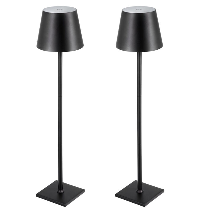 2-Pack Cordless Table Lamps with 5200mAh Battery &ndash; Stepless Dimming, Detachable Shade