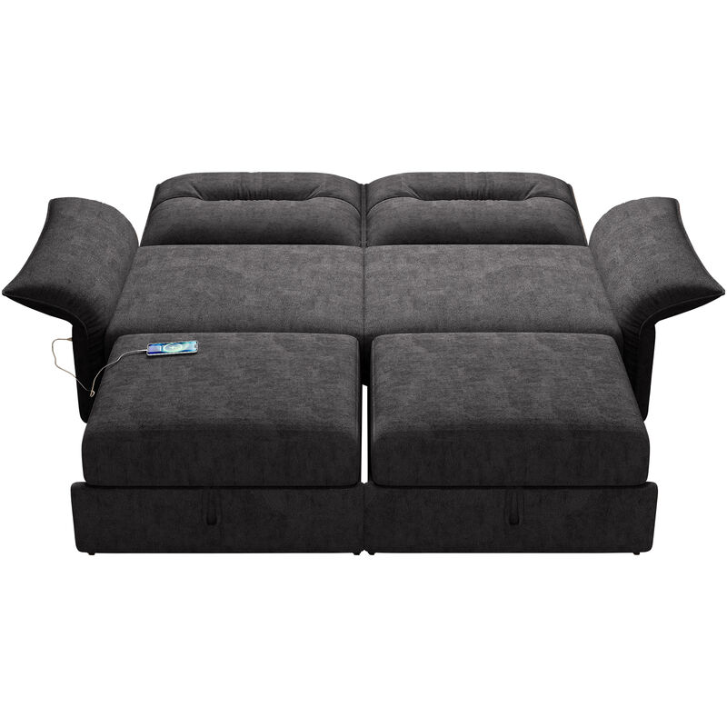 Honnox 85-inch convertible sofa bed image number 4