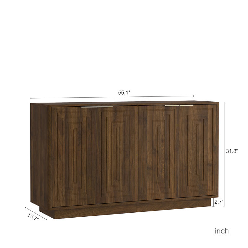 Lerdax Modern Sideboard Buffet Cabinet image number 7