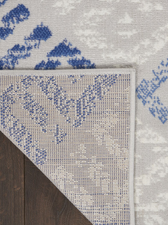 Whimsicle WHS18 Gray/Blue 3' x 5' Rug