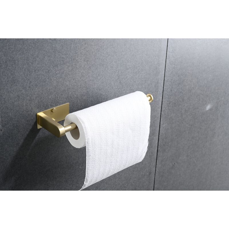 2 Pack Brushed Gold Paper Towel Holder Set