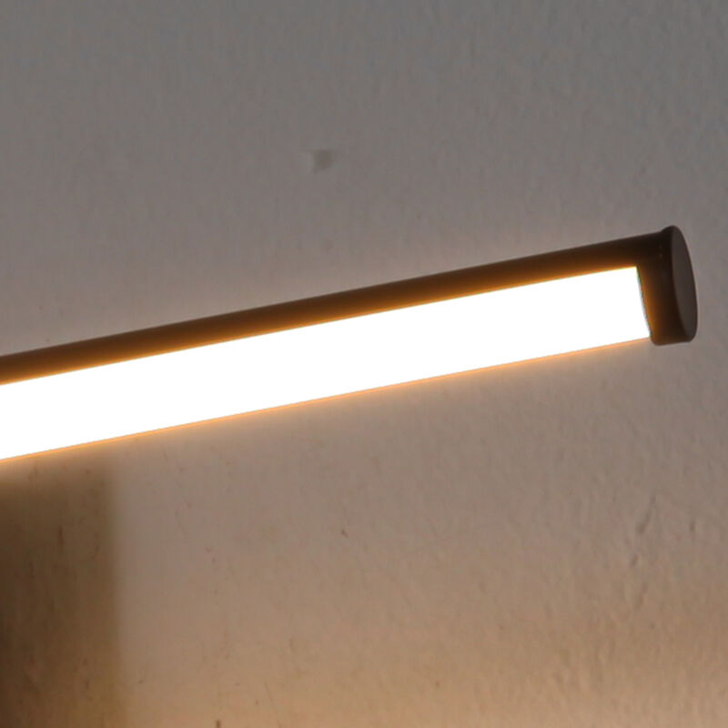 15.8" Modern Black Battery-Powered Integrated LED Rechargeable Picture Light with Remote