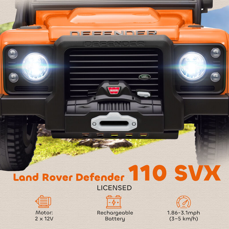 BreeBe Land Rover Licensed Electric Car for Kids with Remote Control, Dual Motors, Spring Suspension, LED Lights image number 3