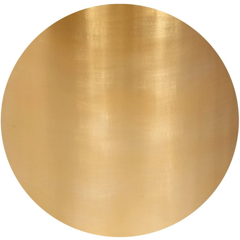 Meridian Furniture Cylinder Brushed Gold Coffee Table