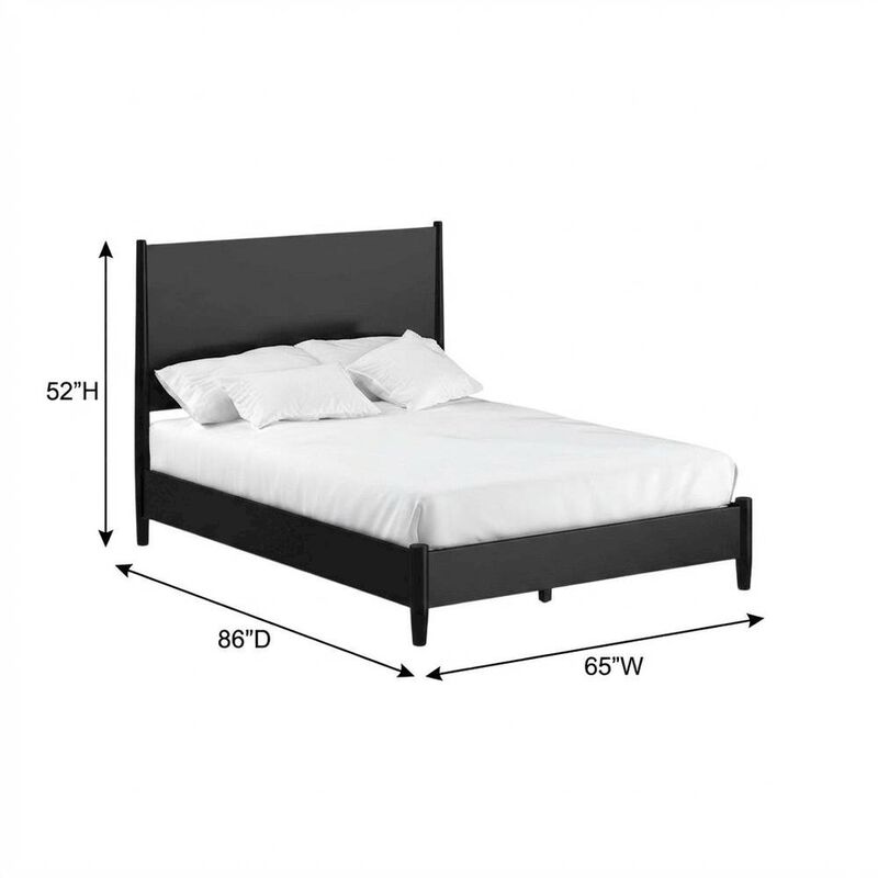 Alpine Furniture Flynn Mid Century Modern Panel Bed