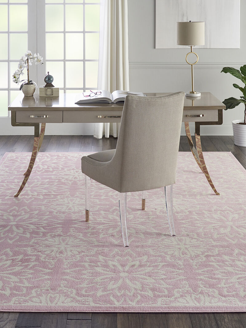 Jubilant JUB06 Ivory/Pink 8' x Round Rug