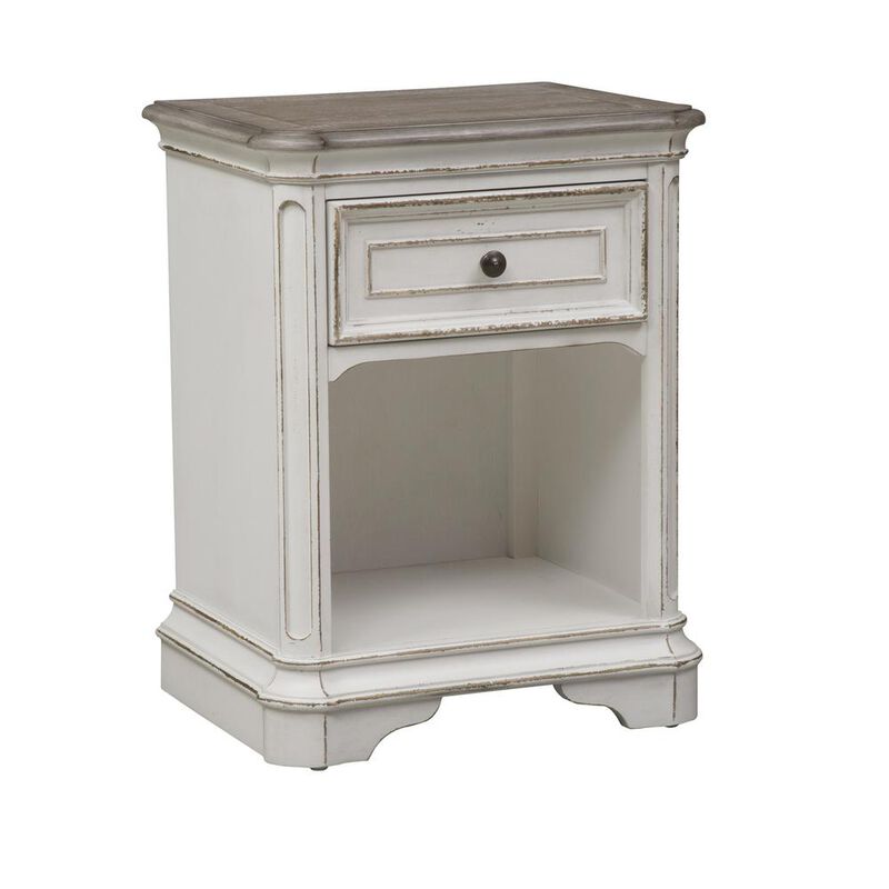 Liberty Furniture Magnolia Manor 1 Drawer Night Stand in Antique White image number 0