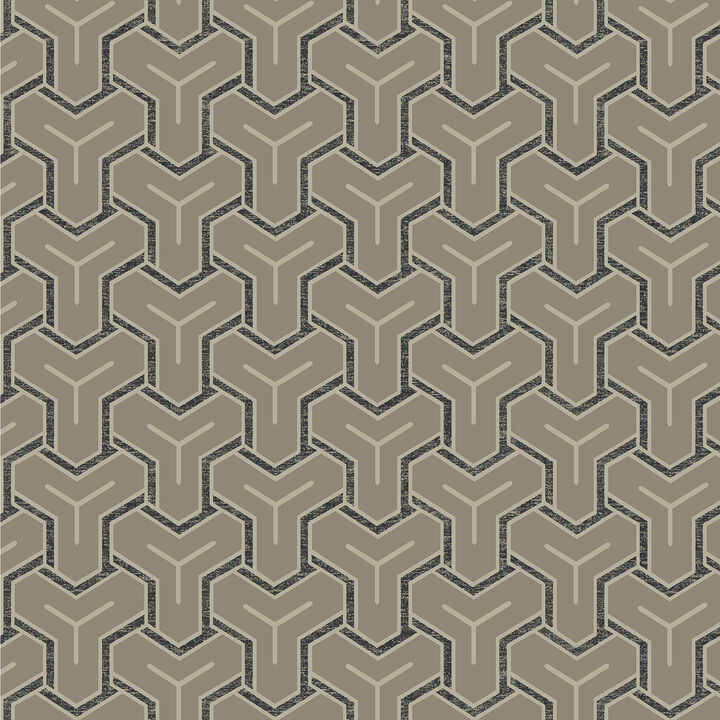 Gautier Silver Tessellate Wallpaper