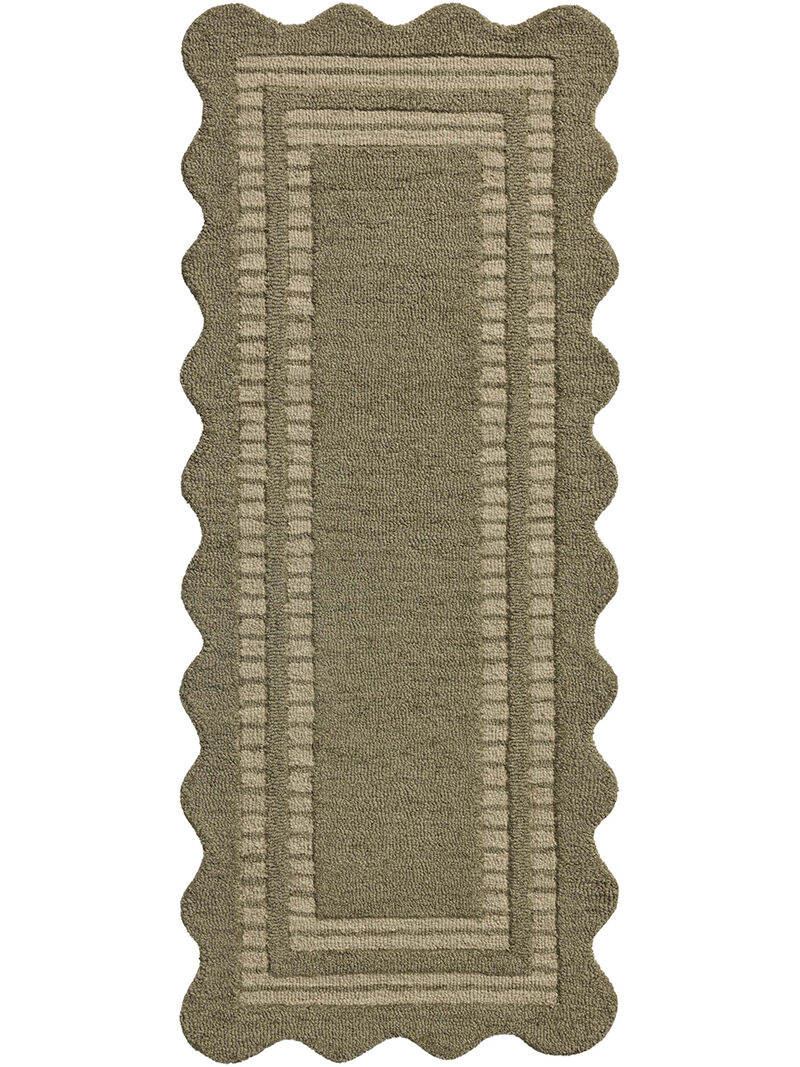 Scottie Olive/Pebble 2'6"x9'9" Runner Rug image number 0