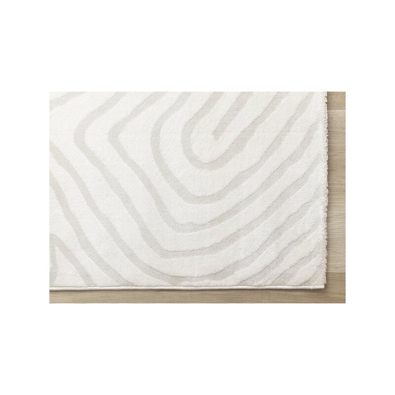 Novelle Home Holly Cream Soft Swirling Lines Textured Rug, 5'3 x 7'7 image number 5