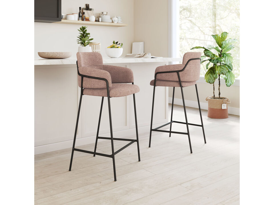 Marcel Barstool (Set of 2) Brown