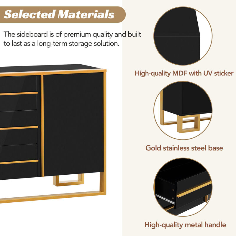Merax Modern Style 59"L Sideboard  Storage Buffets