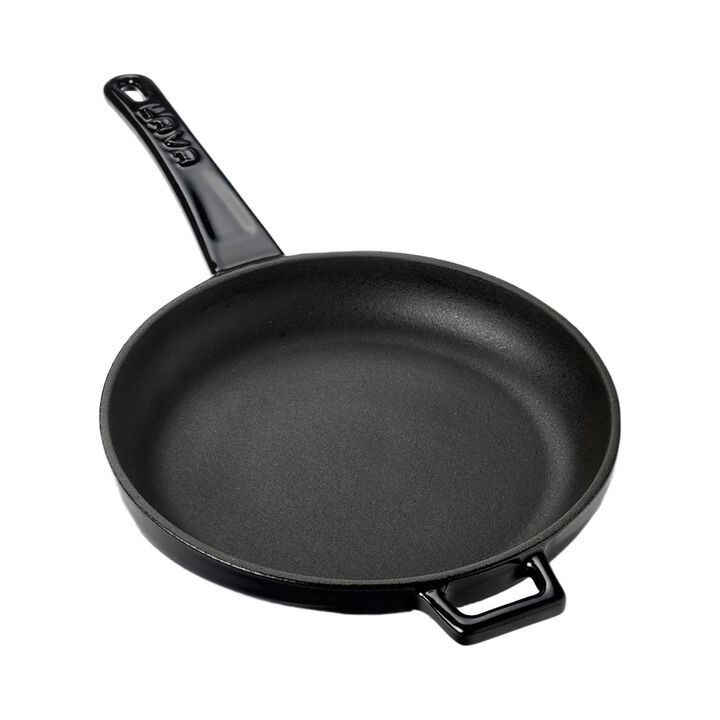 Cast Iron dia.7.75" h:1" Round Black Cast Iron Pan