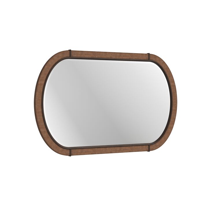 Verge Oval Mirror Woven