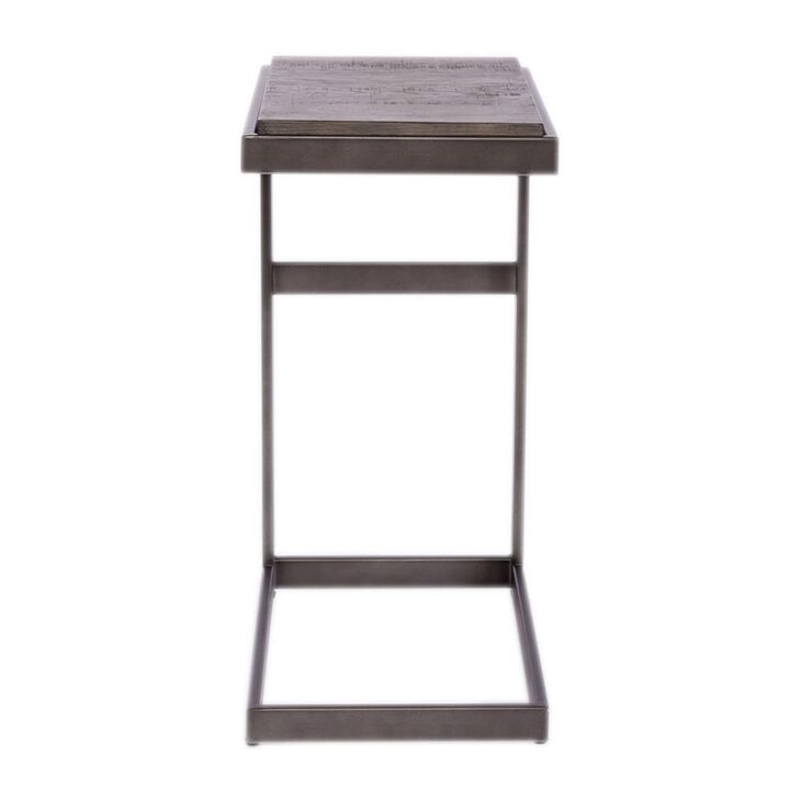 Liberty Furniture Modern View Laptop Table in Gauntlet Gray