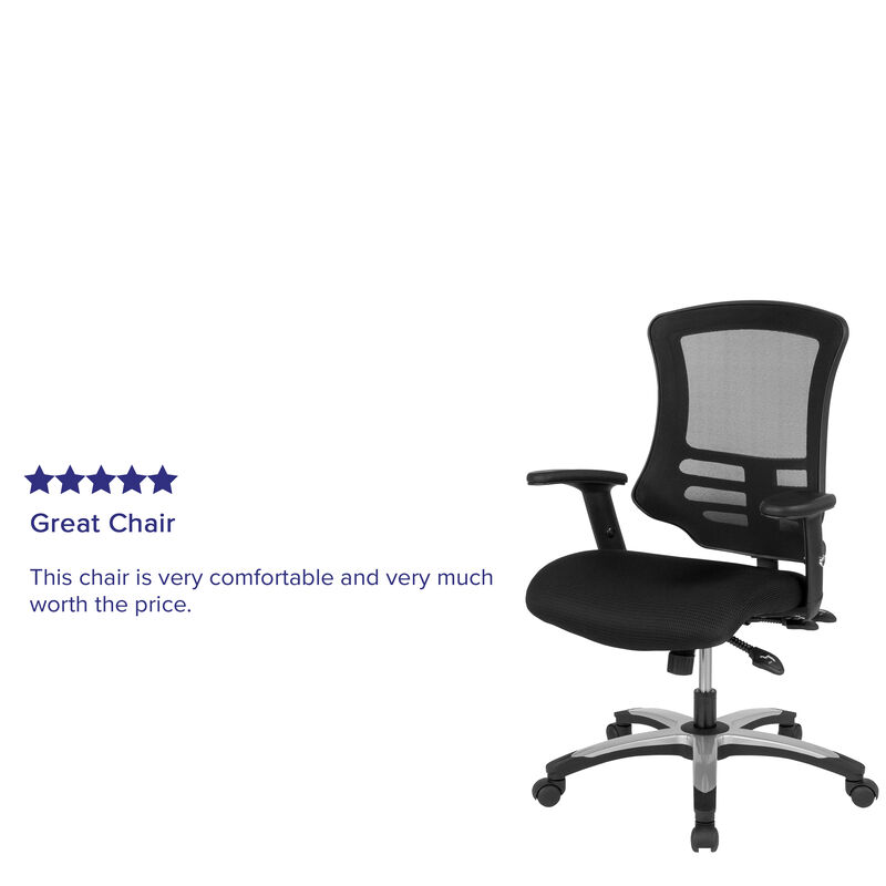 Waylon High Back Mesh Multifunction Executive Swivel Ergonomic Office Chair with Molded Foam Seat and Adjustable Arms