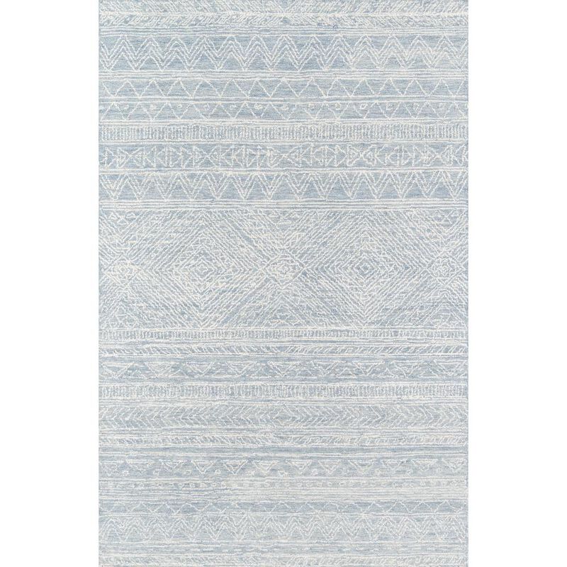Momeni Contemporary Rectangle Area Rug, Light Blue, 2' X 3'