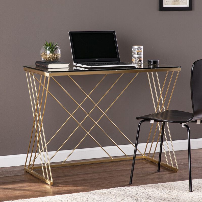 Designer Glass Writing Desk &ndash; Functional and Elegant Work Table
